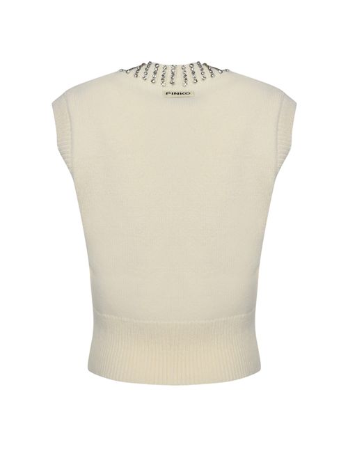 Gilet Ponziane in lana con strass PINKO | 105639 A2TRZ13